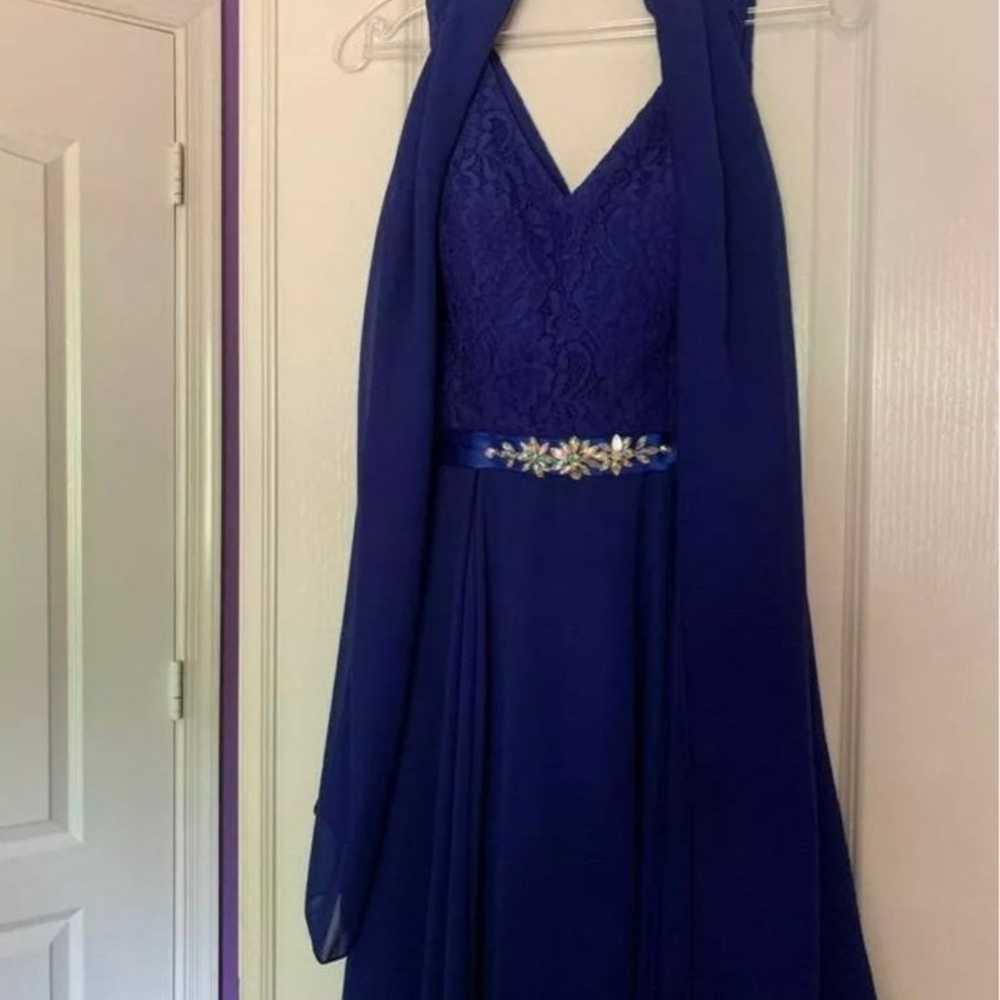 Royal blue dress - image 3