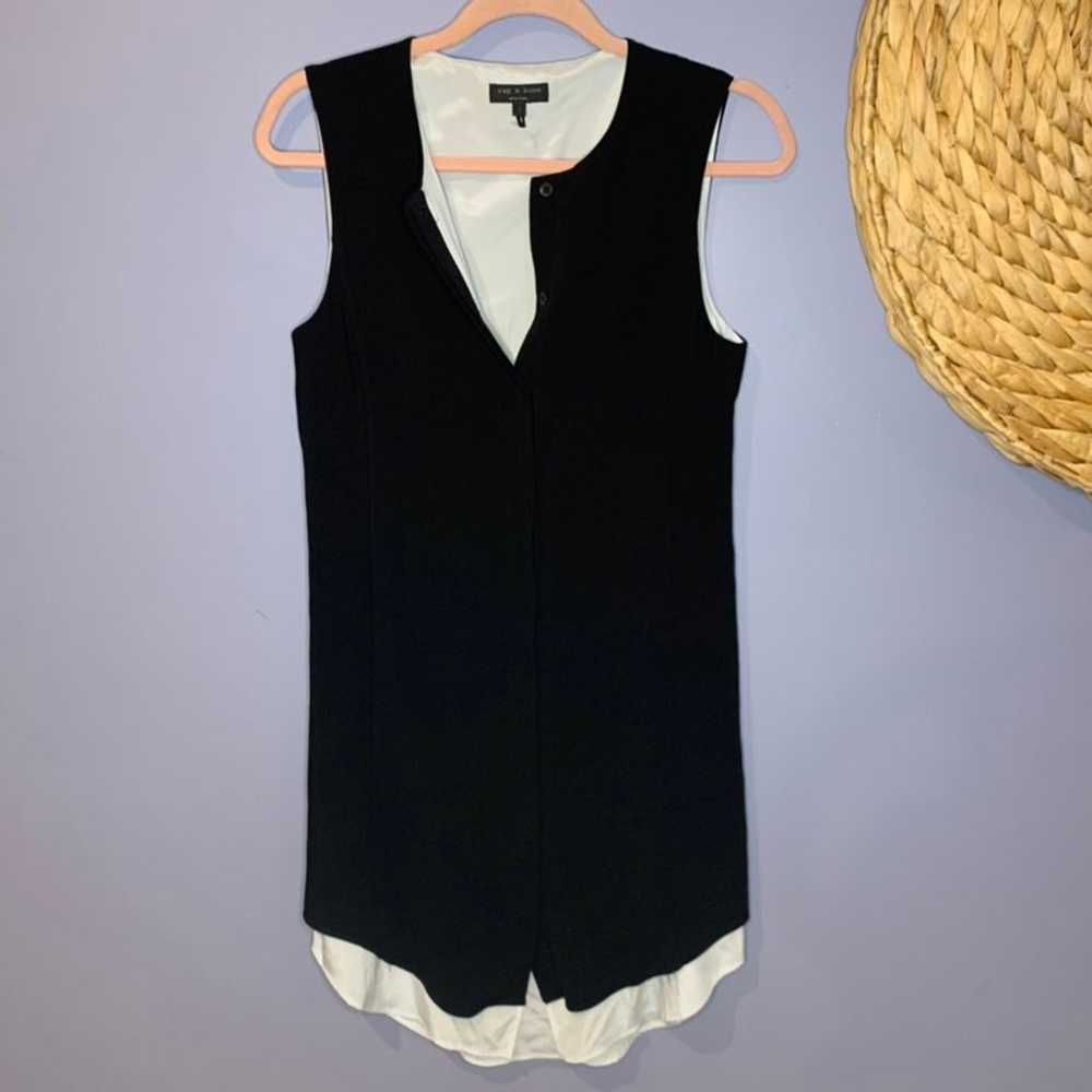 Rag & Bone Silk Sleeveless Shirt Dress 2 - image 1