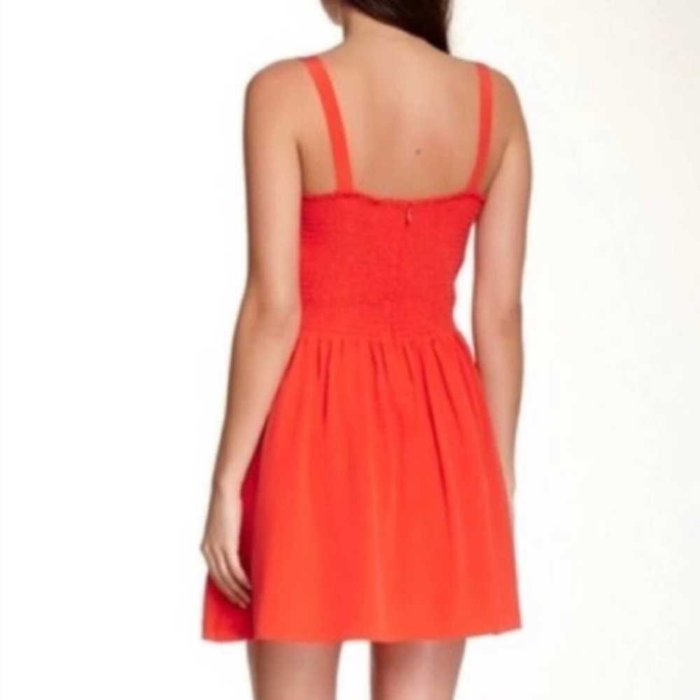 Joie Latelle Silk Mayan Red/Orange Silk Mini Dress - image 2