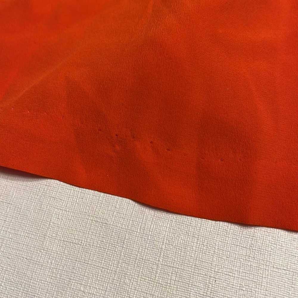 Joie Latelle Silk Mayan Red/Orange Silk Mini Dress - image 7