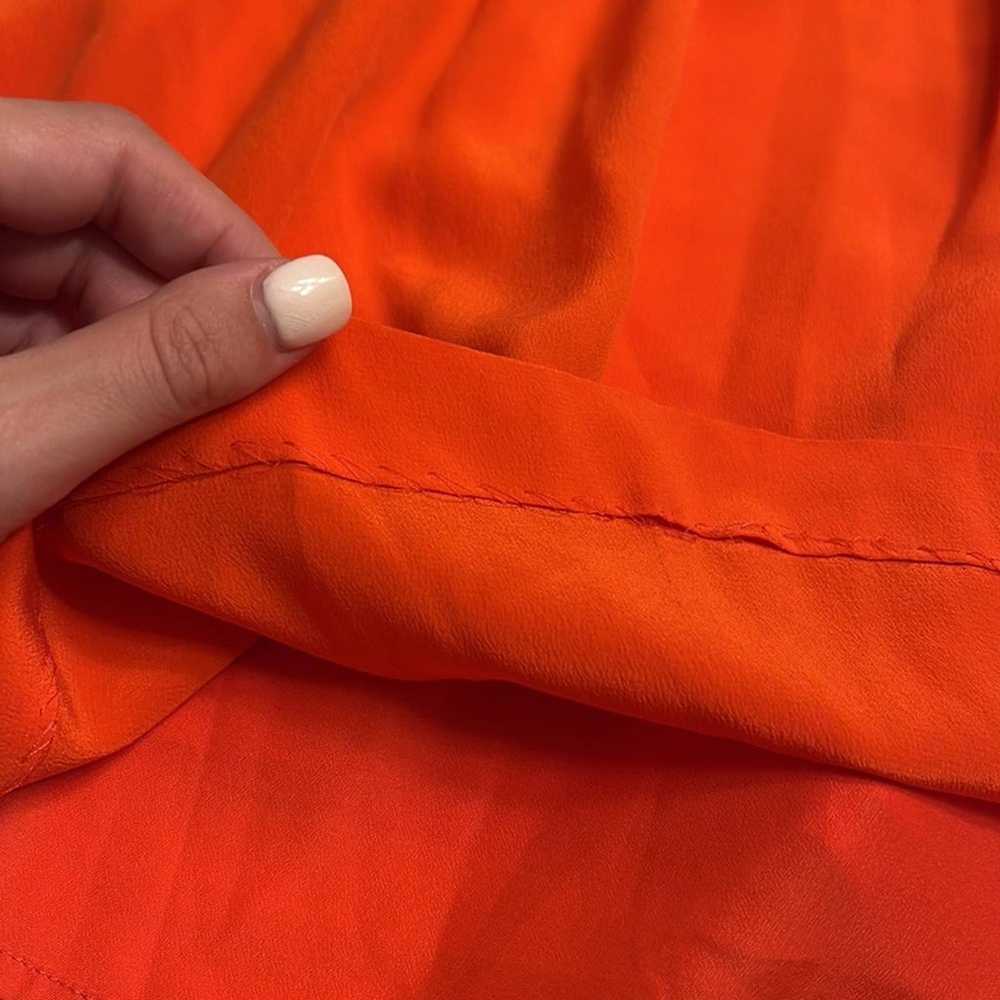 Joie Latelle Silk Mayan Red/Orange Silk Mini Dress - image 8