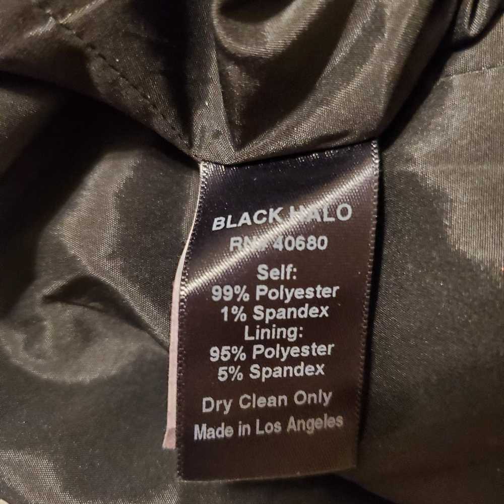 Black Halo Jackie O Red & Black Colorblock Belted… - image 4