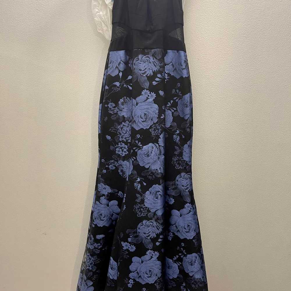 xscape black and blue dress - image 3