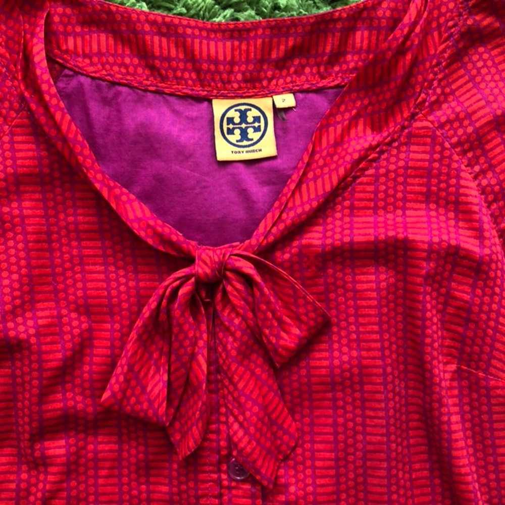 Tory Burch red pattern dress - image 2