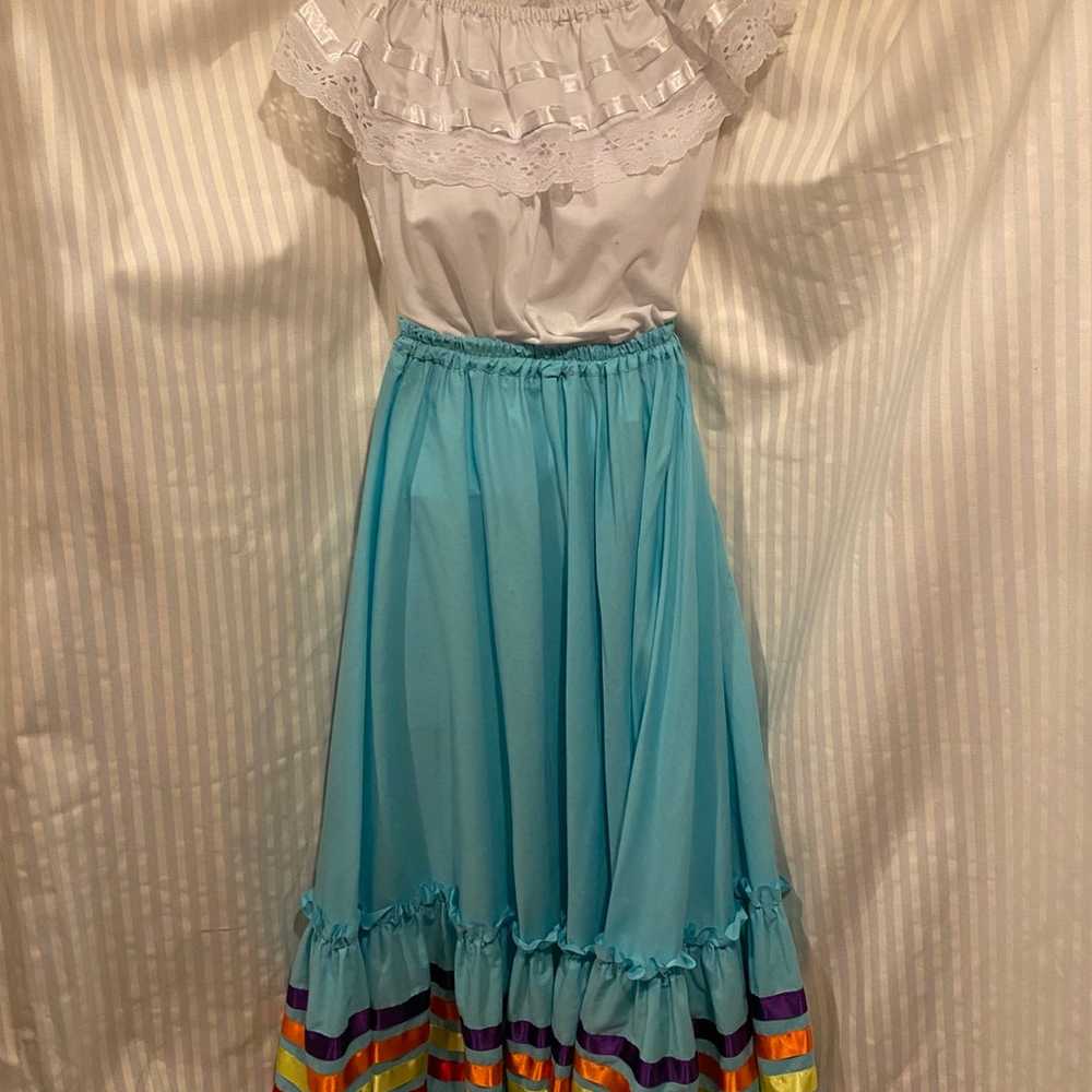 Mexican Folkloric Dress Women’s Size Small - image 7