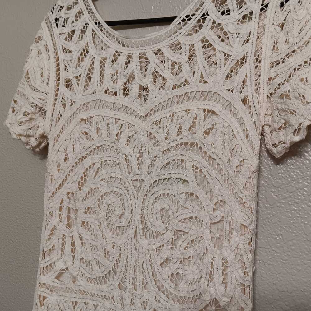 Sea New York Ivory Lace Dress Lined - image 2