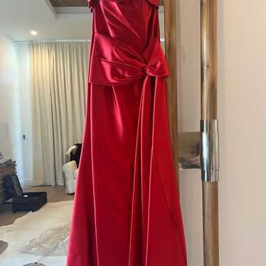 Jessica McClintock Strapless Red Dress