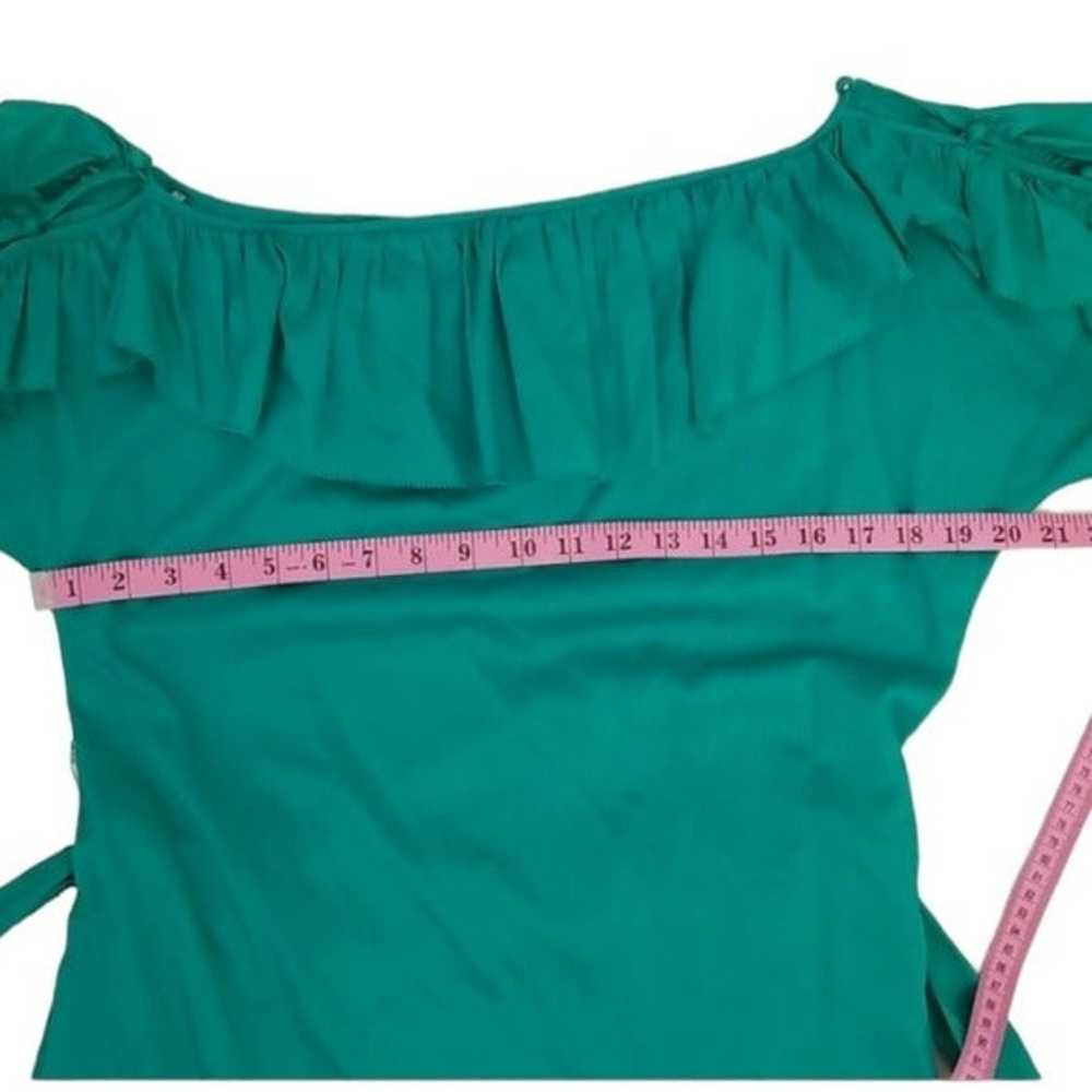 Juicy Couture asymmetrical green mini dress, size… - image 11