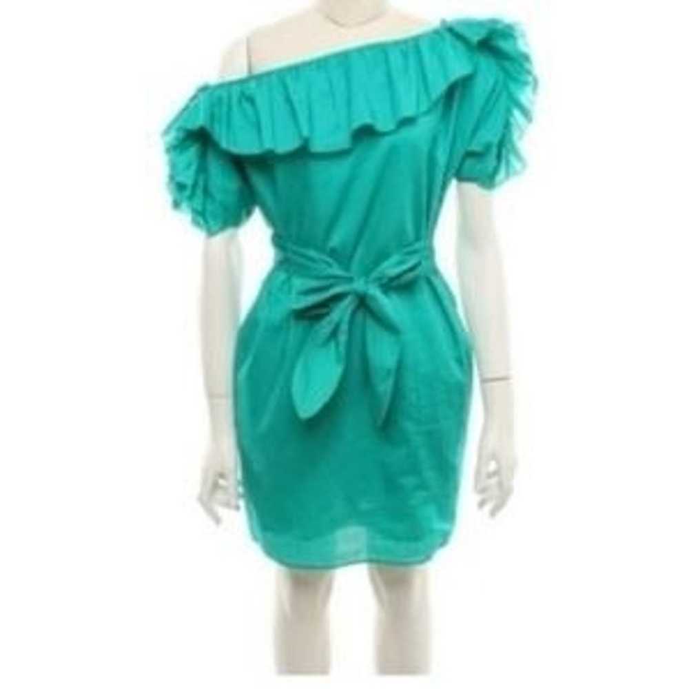 Juicy Couture asymmetrical green mini dress, size… - image 1