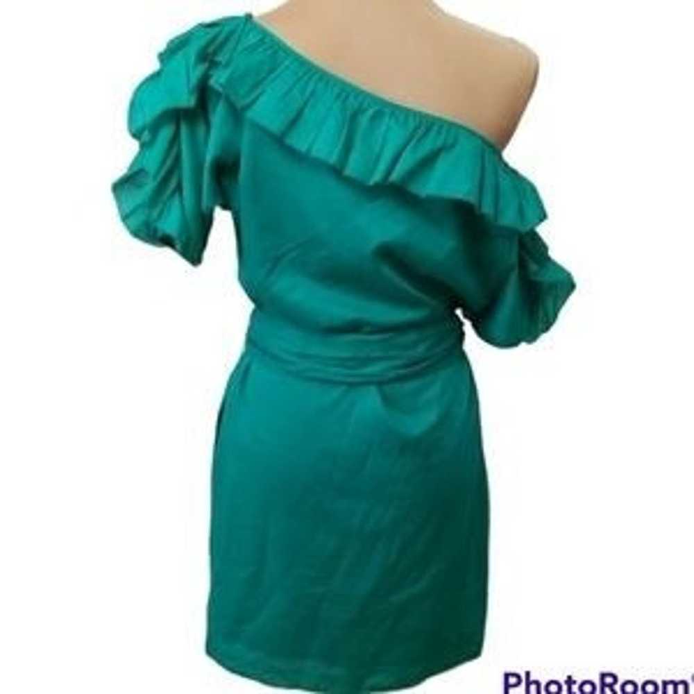 Juicy Couture asymmetrical green mini dress, size… - image 5
