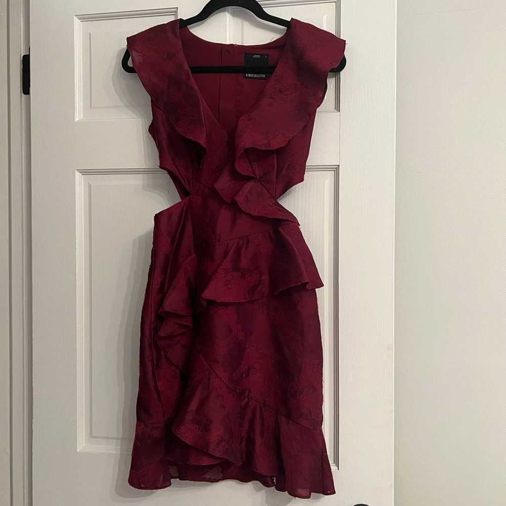 Women’s Burgundy Cutout Dress - image 1