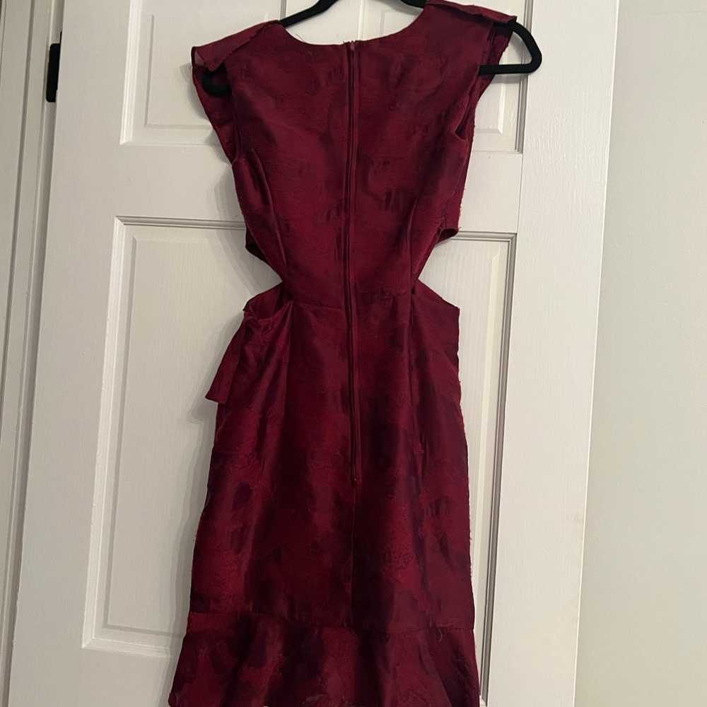 Women’s Burgundy Cutout Dress - image 3