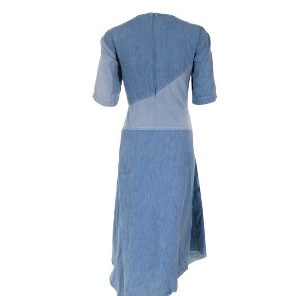 Colovos Chambray Seamed Midi Dress Size Small Lig… - image 2
