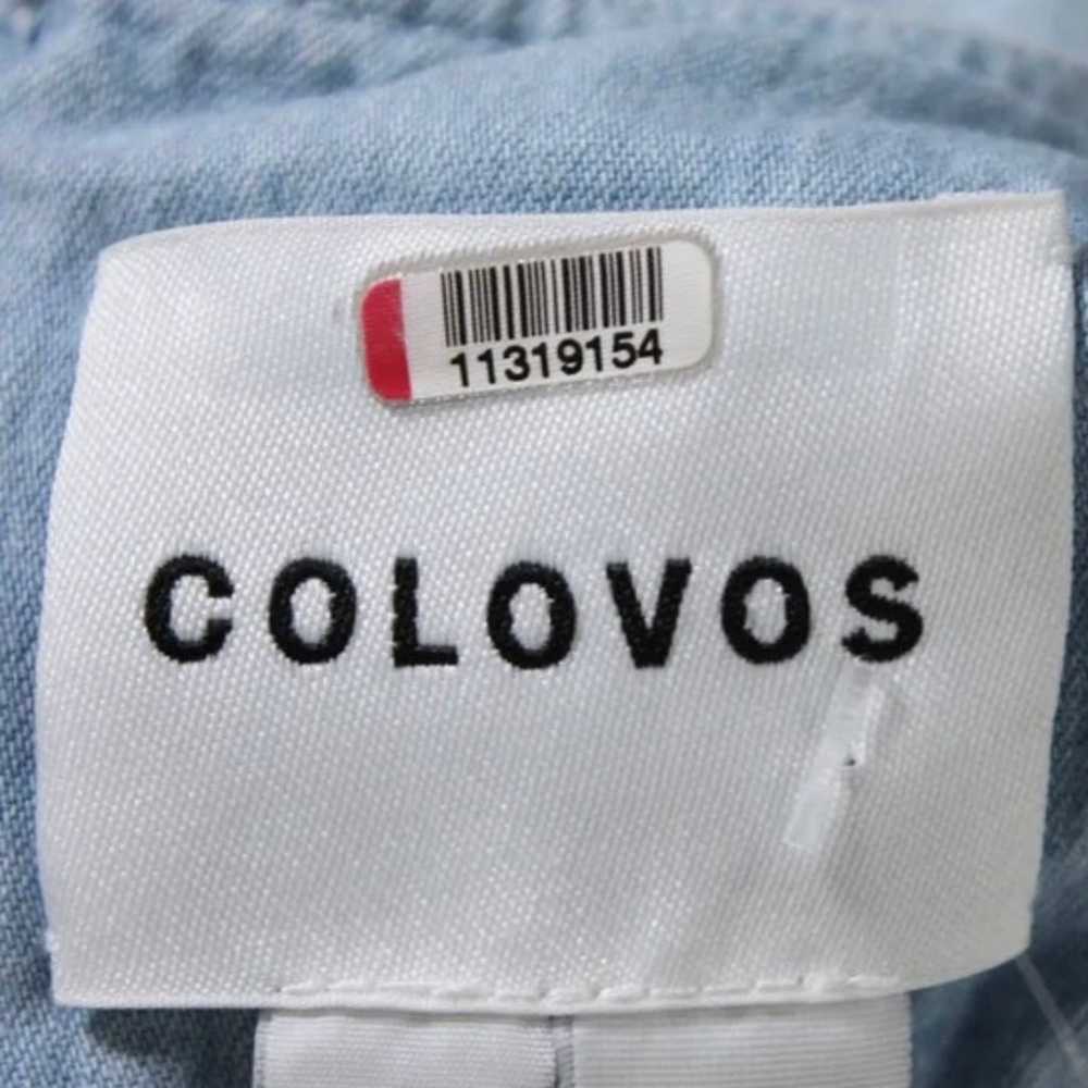 Colovos Chambray Seamed Midi Dress Size Small Lig… - image 6