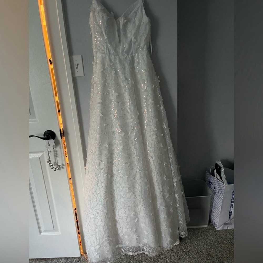 White prom/wedding dress - image 1