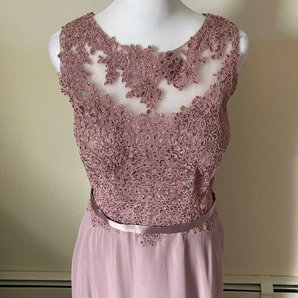 Cindy Collection USA Floral Lace Chiffon Formal P… - image 4