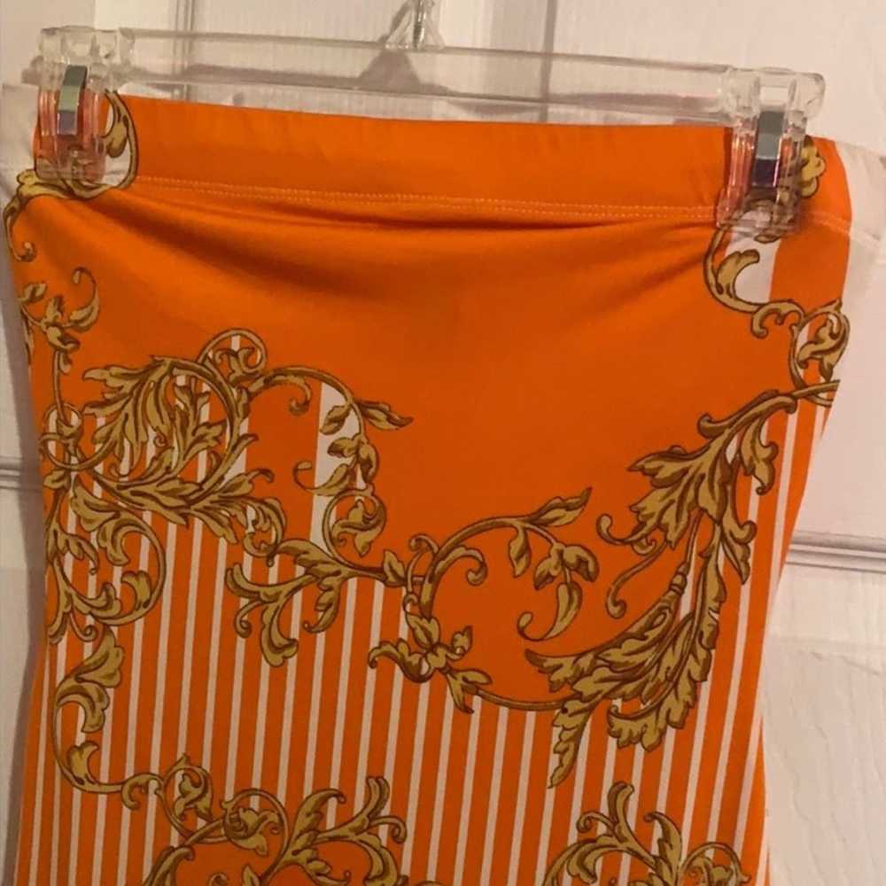 Akira Orange strapless Dress - image 3