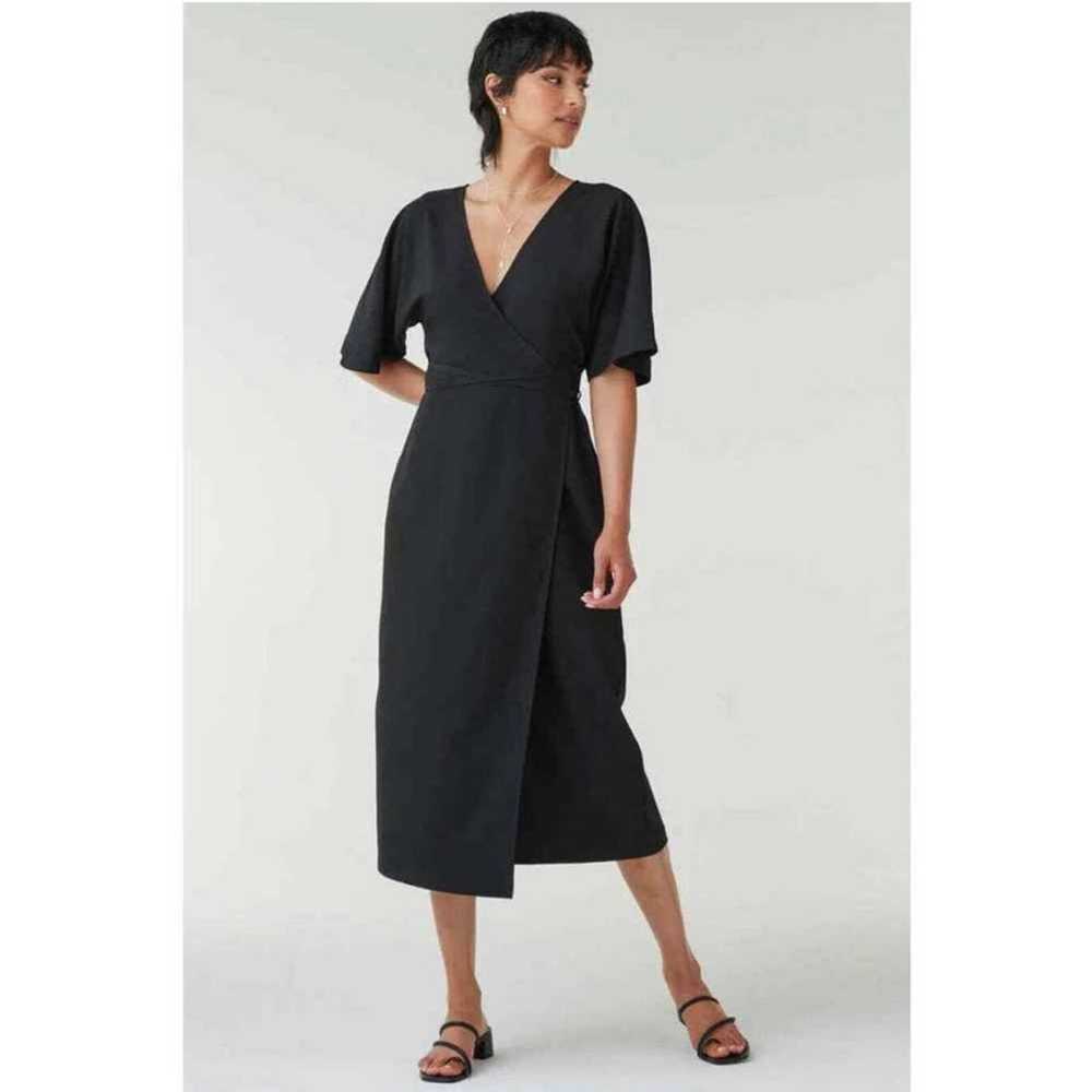 Vetta The Convertible Wrap Tie Dress Black Size M… - image 1