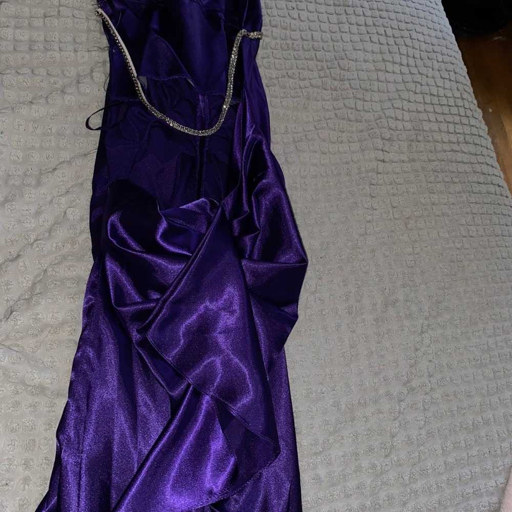 elegant purple gown - image 2