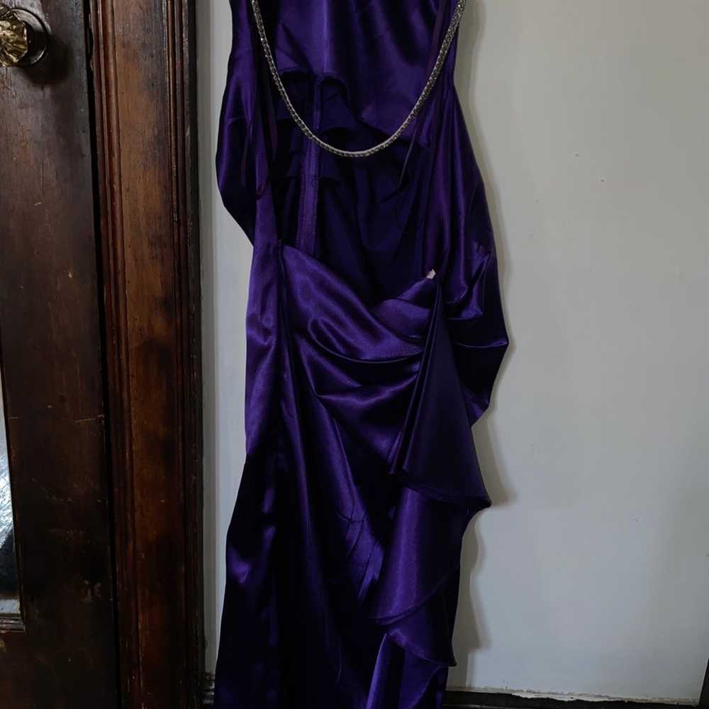 elegant purple gown - image 3