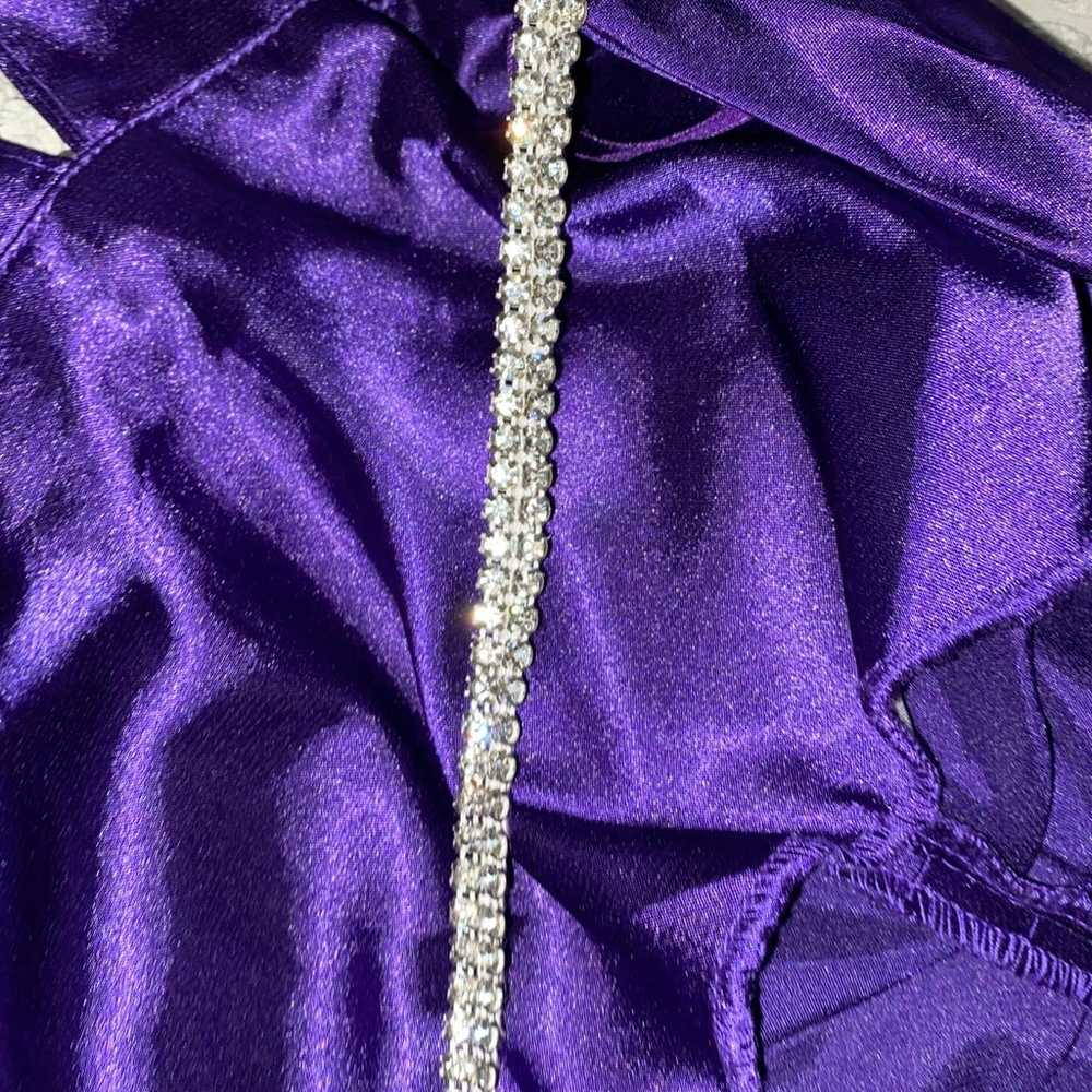 elegant purple gown - image 4