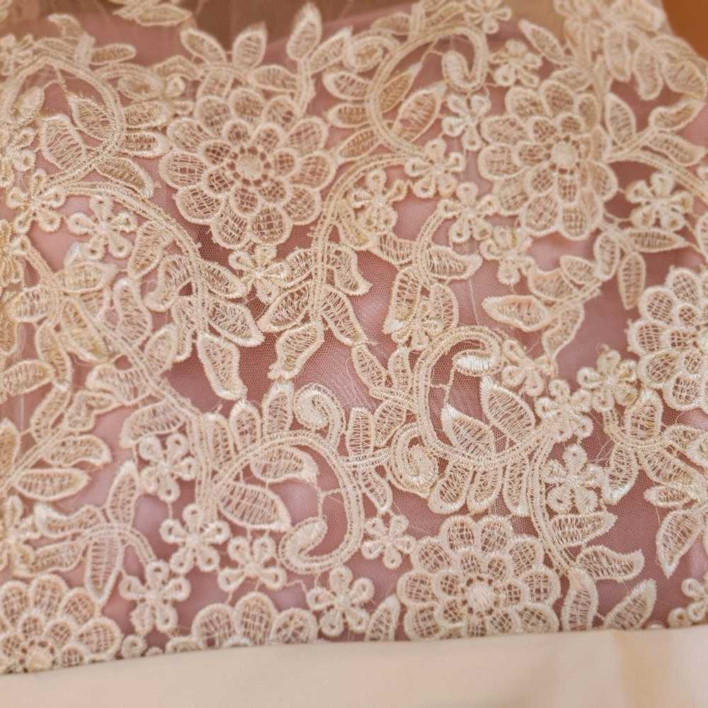 Chiffon & Lace Boho Shabby Chic Bridal Gown Weddi… - image 5
