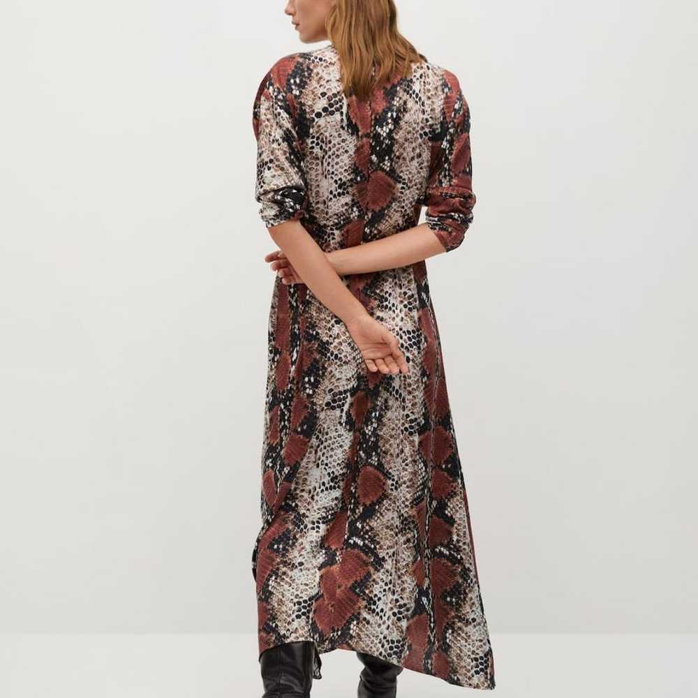 MANGO Snake print gown Oversized Long Maxi Dress … - image 3