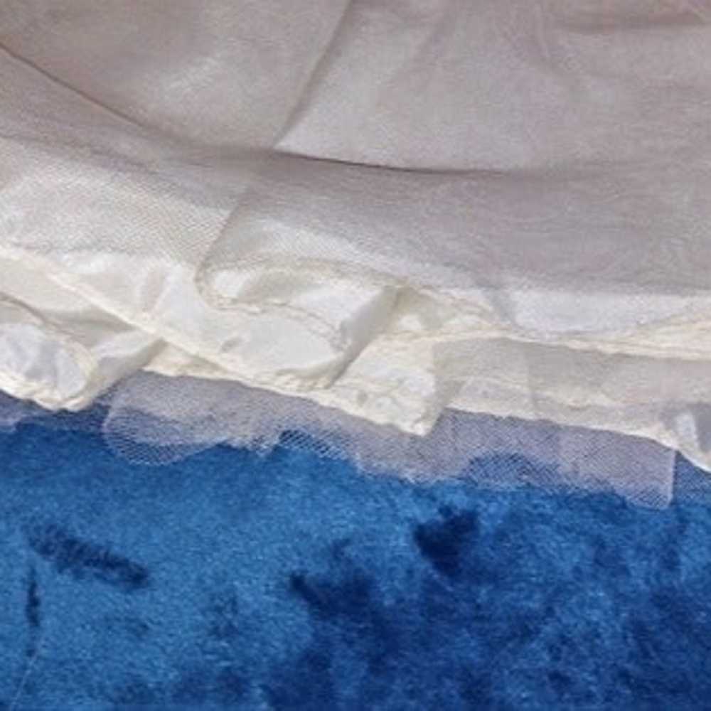 Vintage Turquoise & White Bridesmaid/Prom Dress -… - image 10