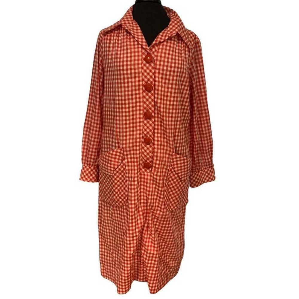 Vintage 1970s gingham dress - image 1