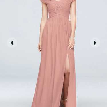 David’s Bridal off shoulder bridesmaid maxi - image 1