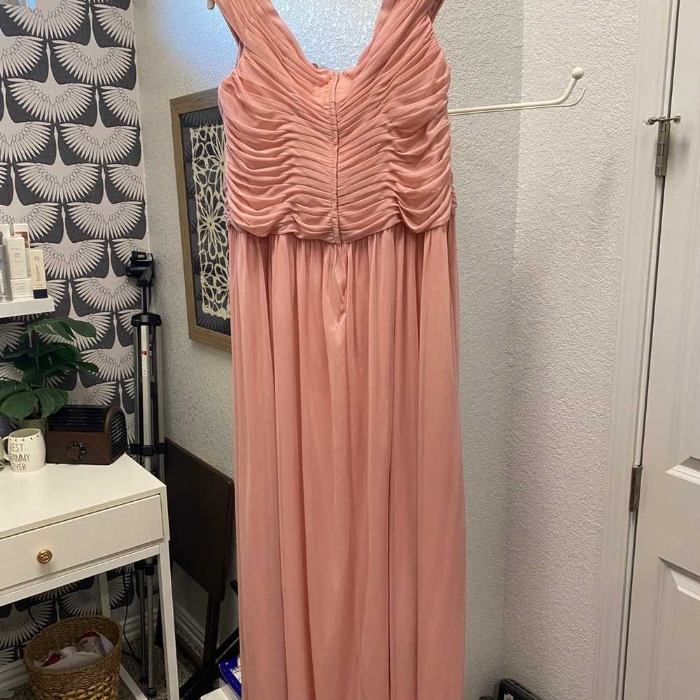 David’s Bridal off shoulder bridesmaid maxi - image 4