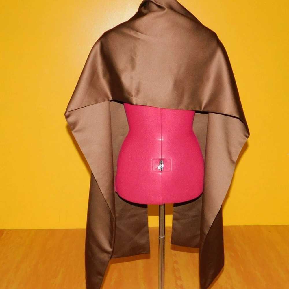 Mori Lee Chocolate Brown formal gown w/Shawl  15-… - image 12