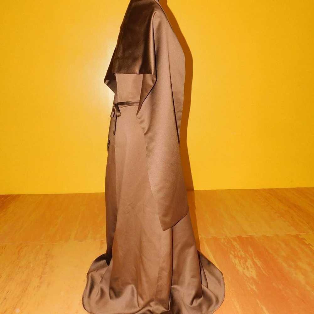 Mori Lee Chocolate Brown formal gown w/Shawl  15-… - image 5