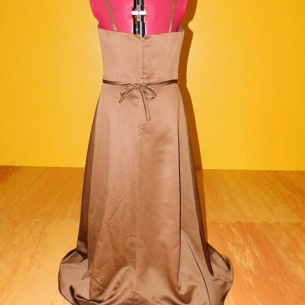 Mori Lee Chocolate Brown formal gown w/Shawl  15-… - image 8
