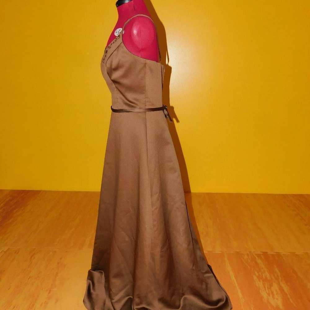 Mori Lee Chocolate Brown formal gown w/Shawl  15-… - image 9