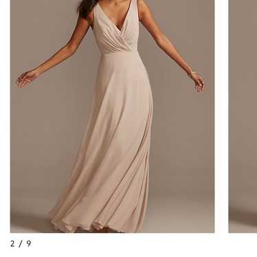David Bridal Bridesmaid Dress - Sand  STYLE# F202… - image 1
