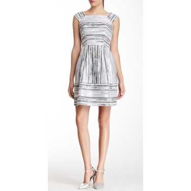 YOANA BARASCHI Silver Baccarat Herringbone Print … - image 1