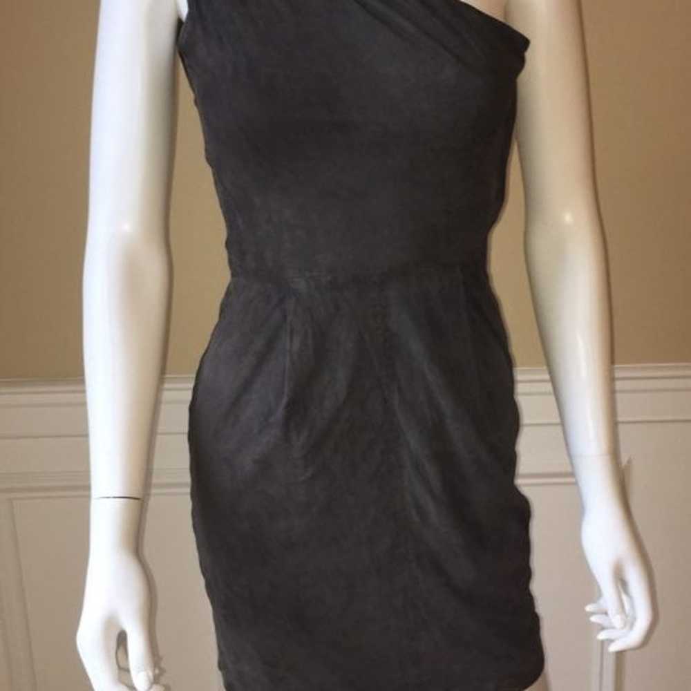 Jimmy Choo Suede Leather Dress Size 2 - image 1