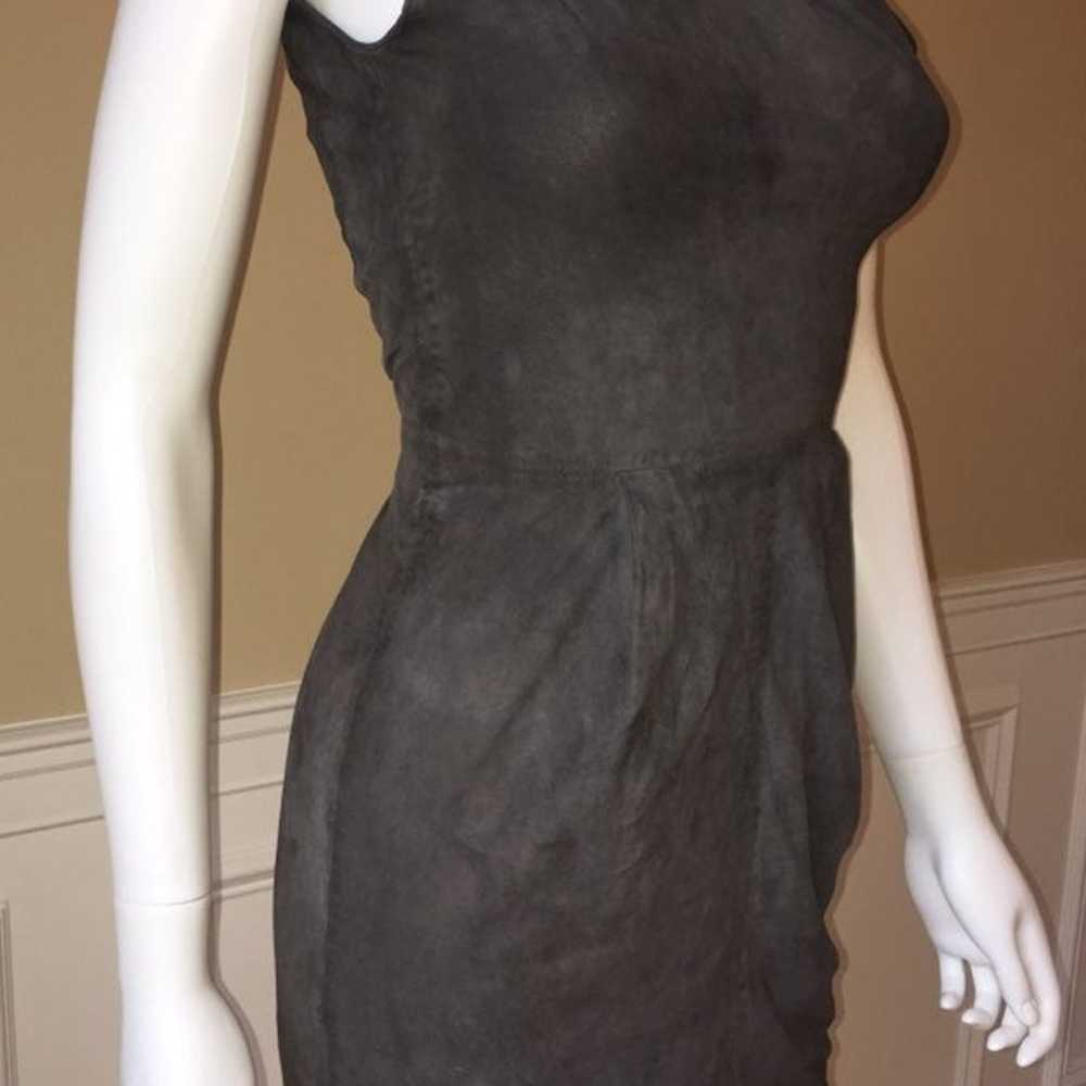 Jimmy Choo Suede Leather Dress Size 2 - image 4