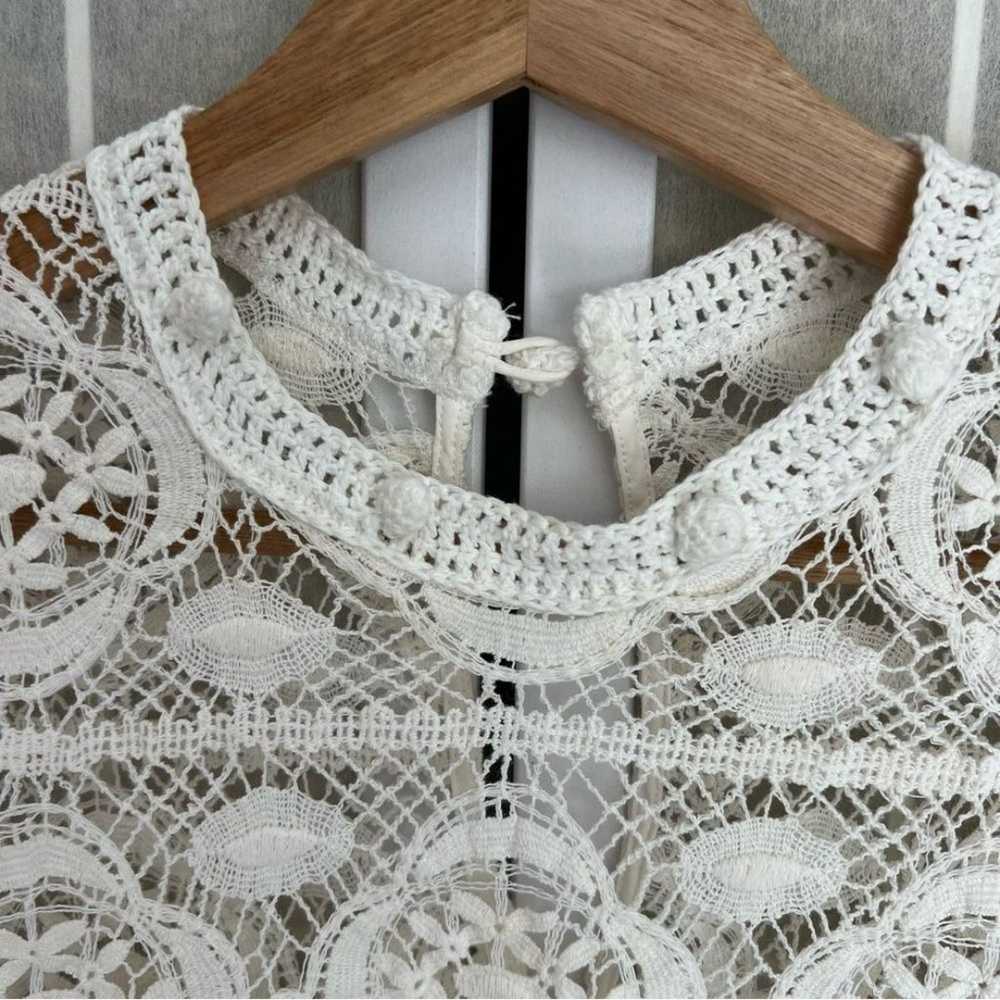 Saylor Fiona Dress embroidered high neck overlay … - image 7