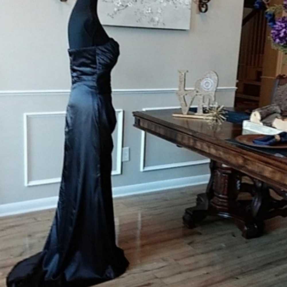 Cinderella Design Black Satin Floor-length Gown. … - image 5