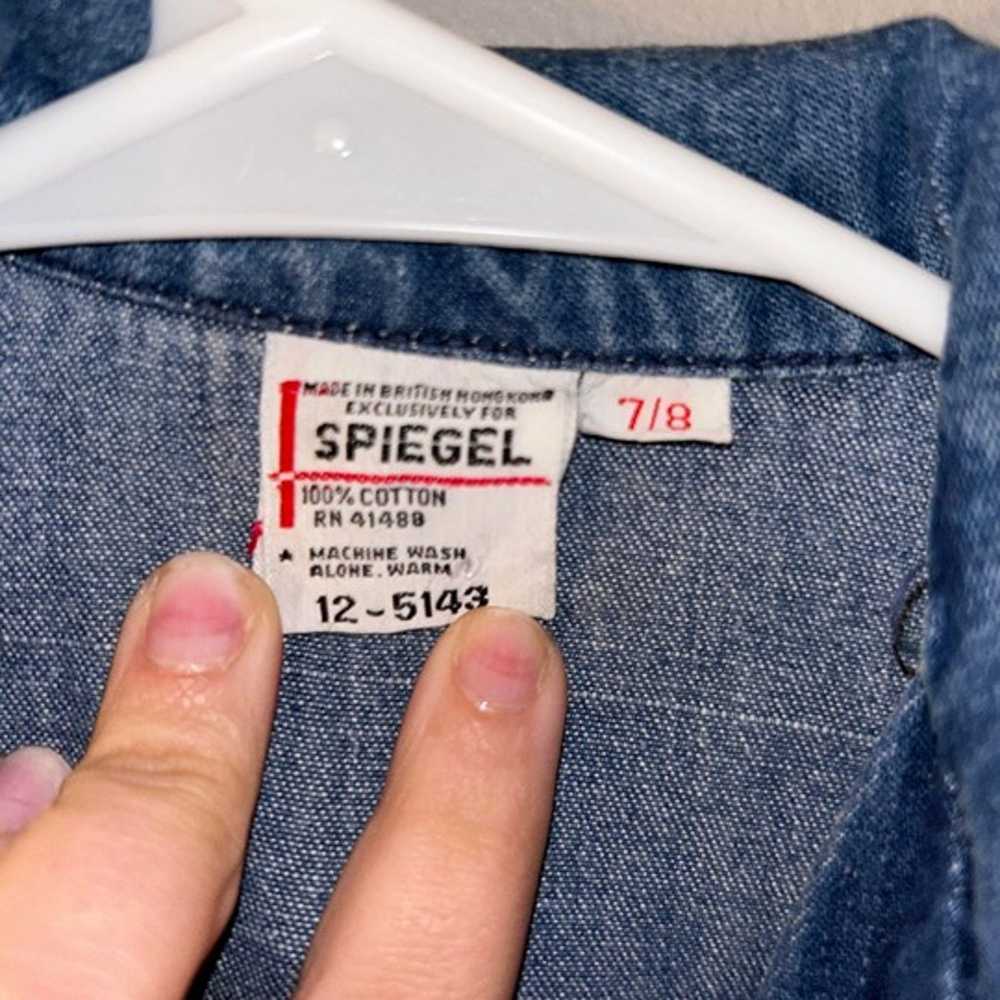 Vintage Spiegel Denim Jumpsuit - Size 7/8 - image 6