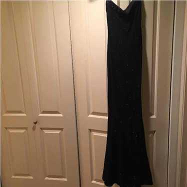 Vintage Black Macrame Dress Unique & Unusual Size S