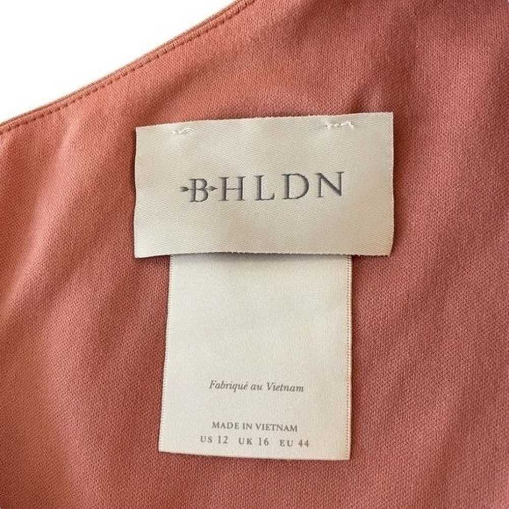 BHLDN Dylan One-Shoulder Satin Side-Slit Gown, Se… - image 7