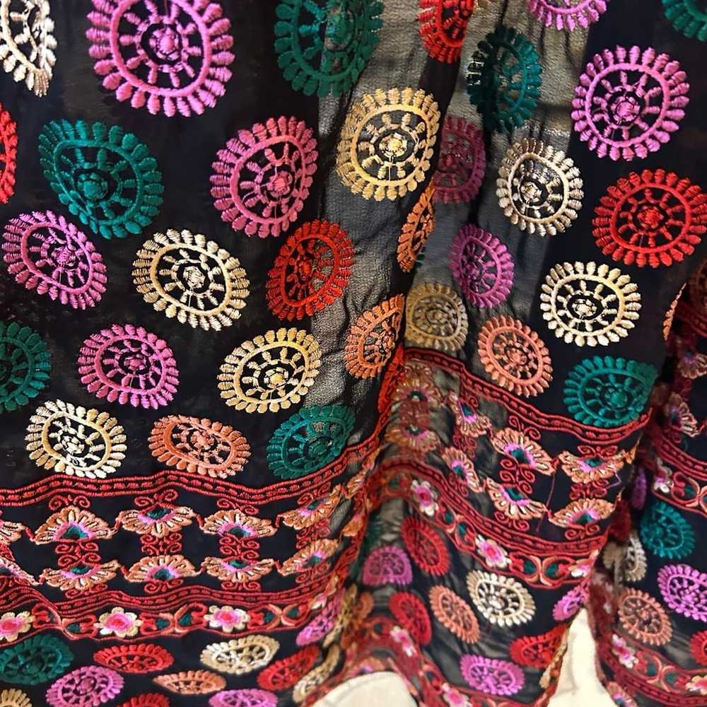 Henna embroidered short sleeve kaftan. Unique des… - image 5