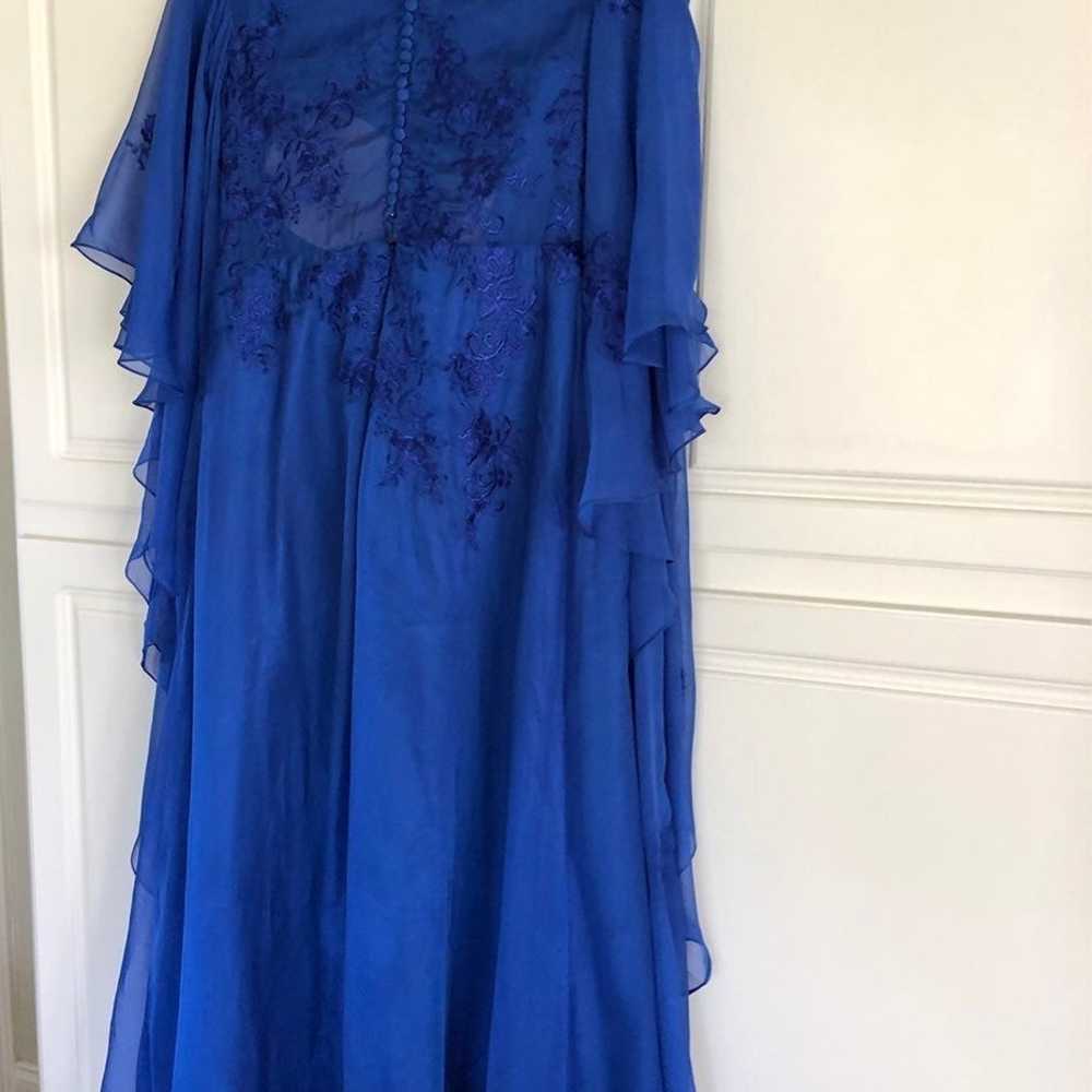 Royal blue formal size 16. Wedding. Floor length … - image 10