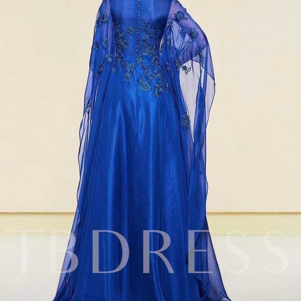 Royal blue formal size 16. Wedding. Floor length … - image 5