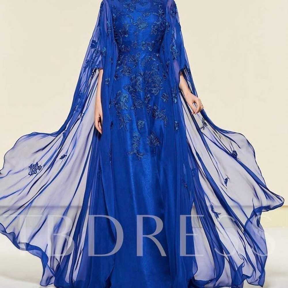 Royal blue formal size 16. Wedding. Floor length … - image 6