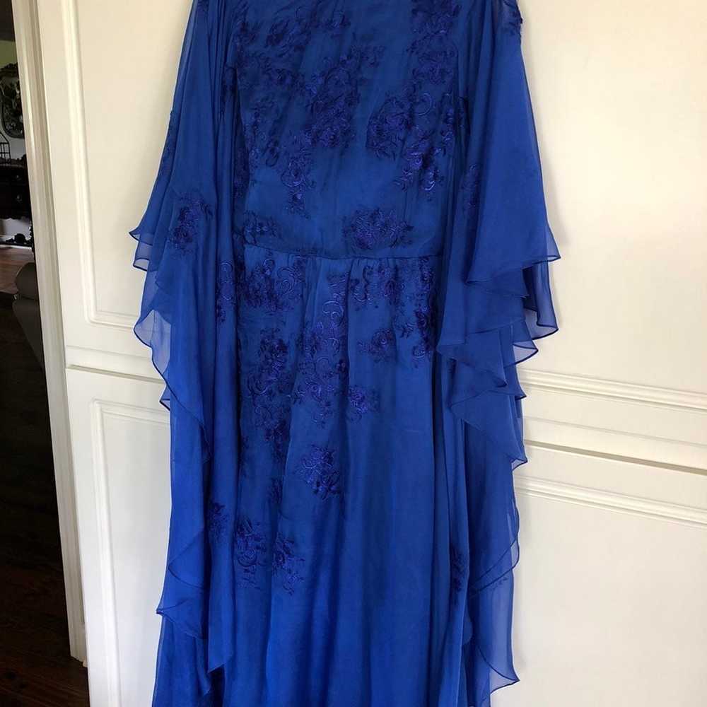 Royal blue formal size 16. Wedding. Floor length … - image 9