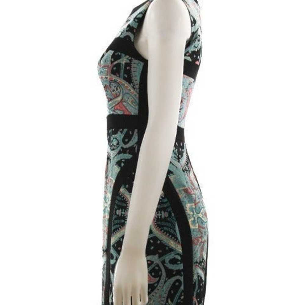 BCBGMAXAZRIA Multi Paisley Block Sleeveless Dress… - image 2